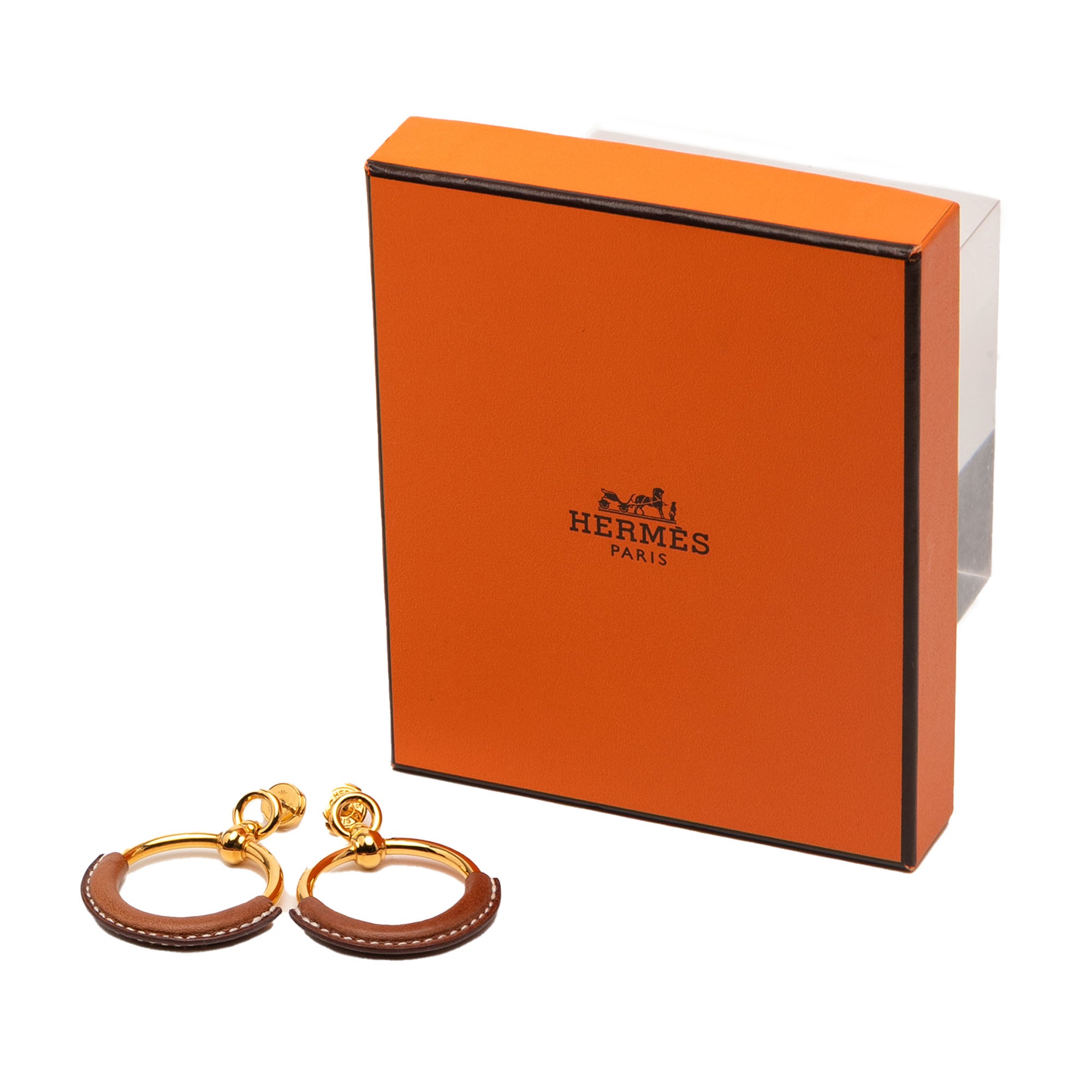 Gold Plated Barenia Loop Earrings - Image 6