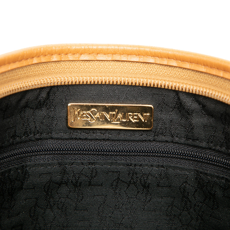 Leather Trimmed Coated Canvas Clutch - Image 5