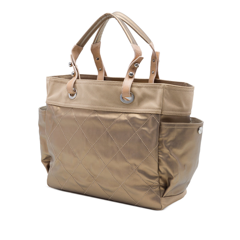 Large Quilted Coated Canvas Paris Biarritz Tote - Image 2