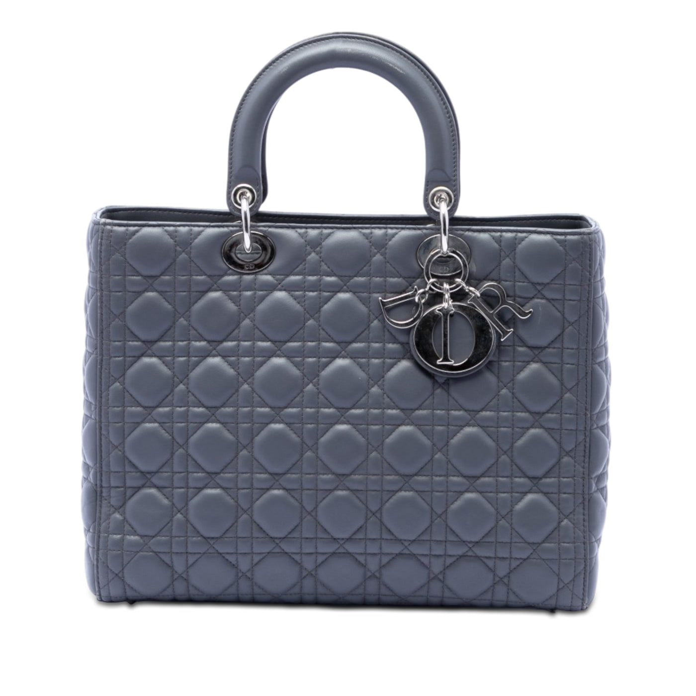 Large Lambskin Cannage Lady Dior - Image 1