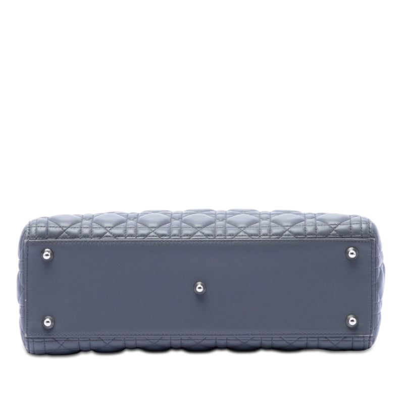 Large Lambskin Cannage Lady Dior - Image 3