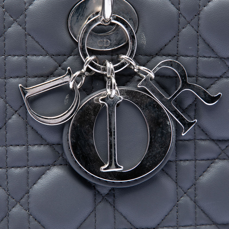 Large Lambskin Cannage Lady Dior - Image 5
