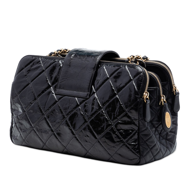 Quilted Glazed Calfskin Reissue Mademoiselle Accordion Tote - Image 2