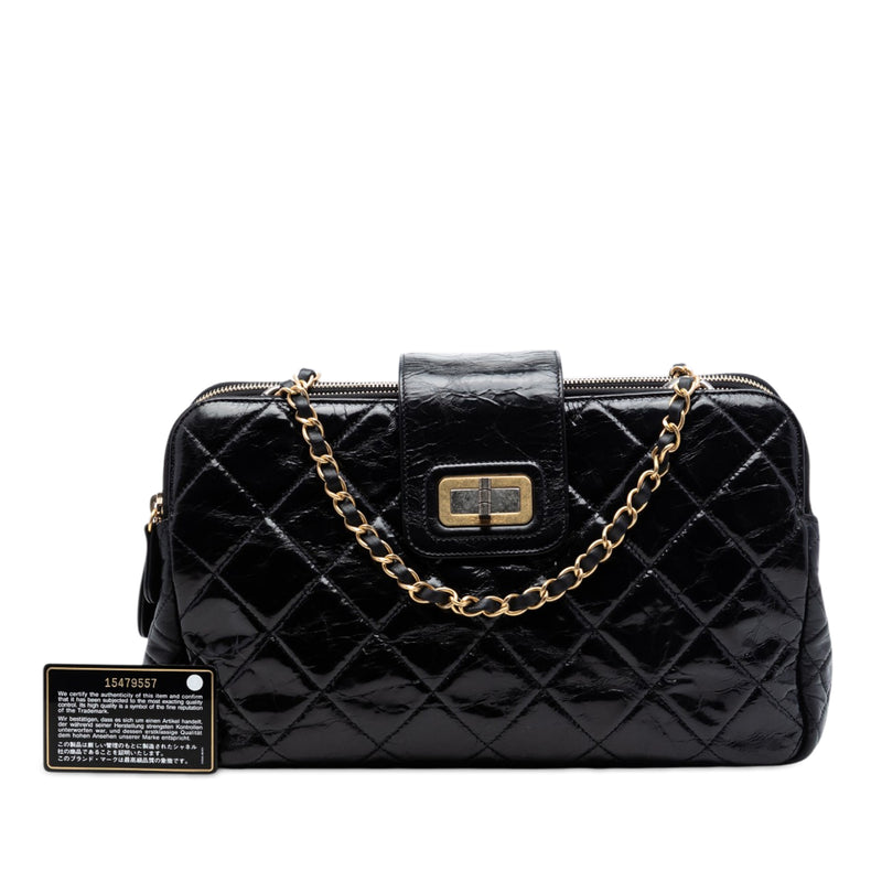 Quilted Glazed Calfskin Reissue Mademoiselle Accordion Tote - Image 7