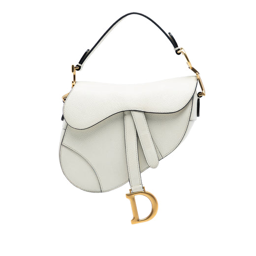 Mini Grained Calfskin Saddle Bag - Image 1