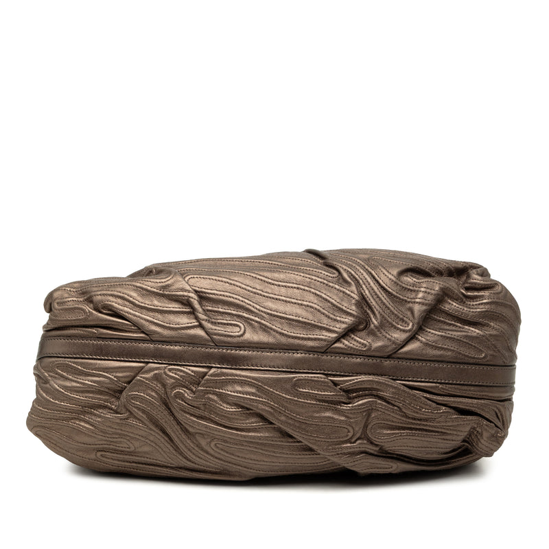 Metallic Leather Chandra Handbag - Image 3