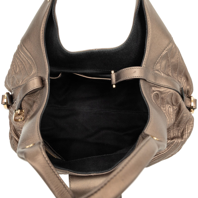 Metallic Leather Chandra Handbag - Image 4