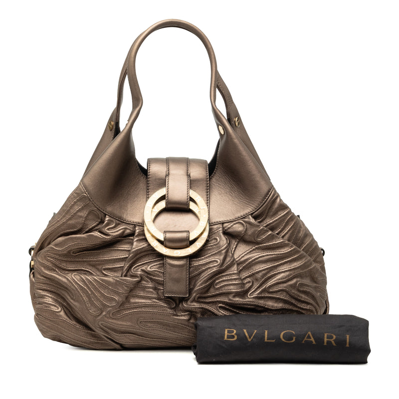 Metallic Leather Chandra Handbag - Image 8