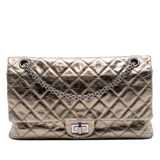 Quilted Metallic Aged Calfskin Reissue 2.55 Double Flap 226 - Image 1