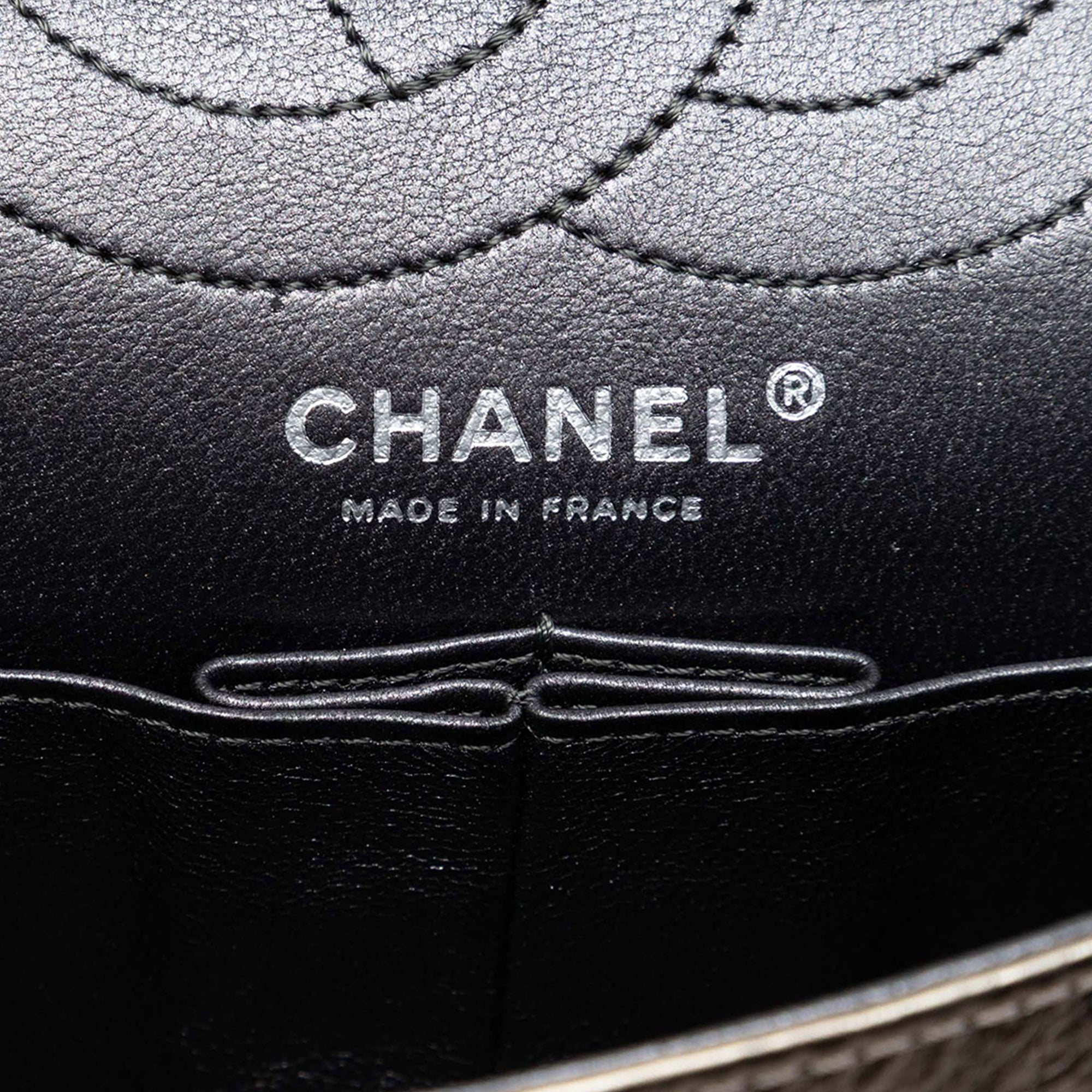 Quilted Metallic Aged Calfskin Reissue 2.55 Double Flap 226 - Image 5