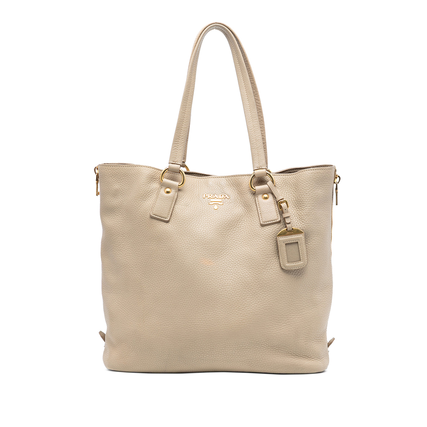 Vitello Daino Side Zip Shopper Tote - Image 1