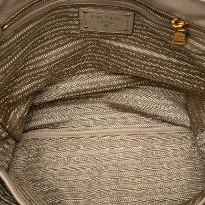 Vitello Daino Side Zip Shopper Tote - Image 4