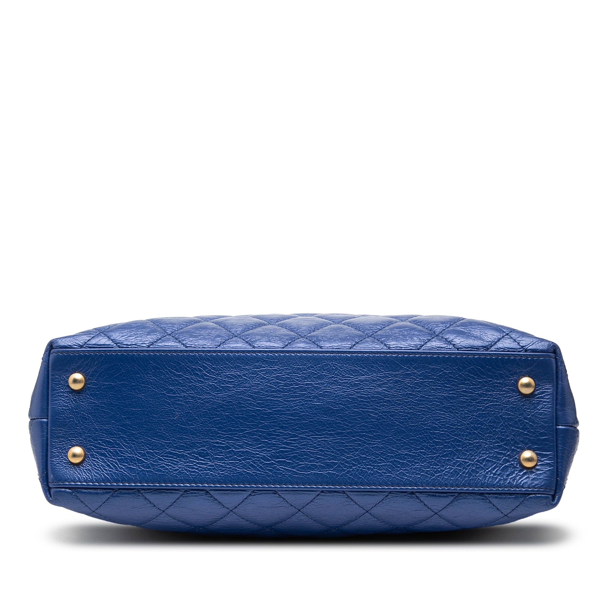 CC Calfskin Front Zip Drawstring Chain Tote - Image 3