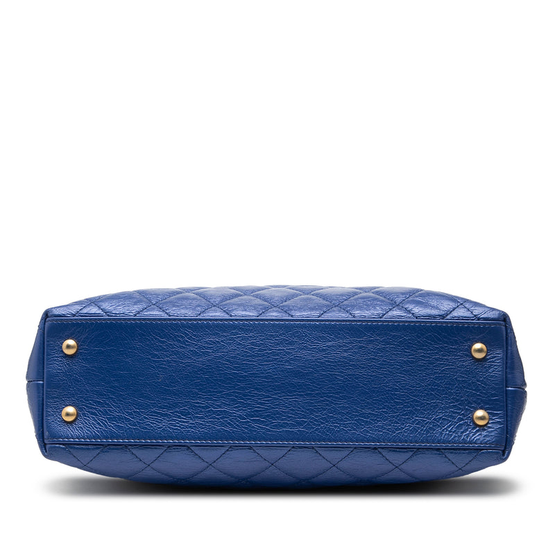 CC Calfskin Front Zip Drawstring Chain Tote - Image 3