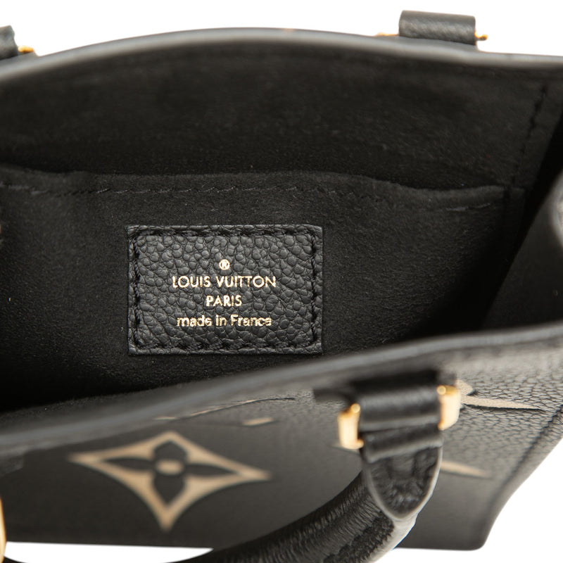 Bicolor Monogram Empreinte Petit Sac Plat - Image 5