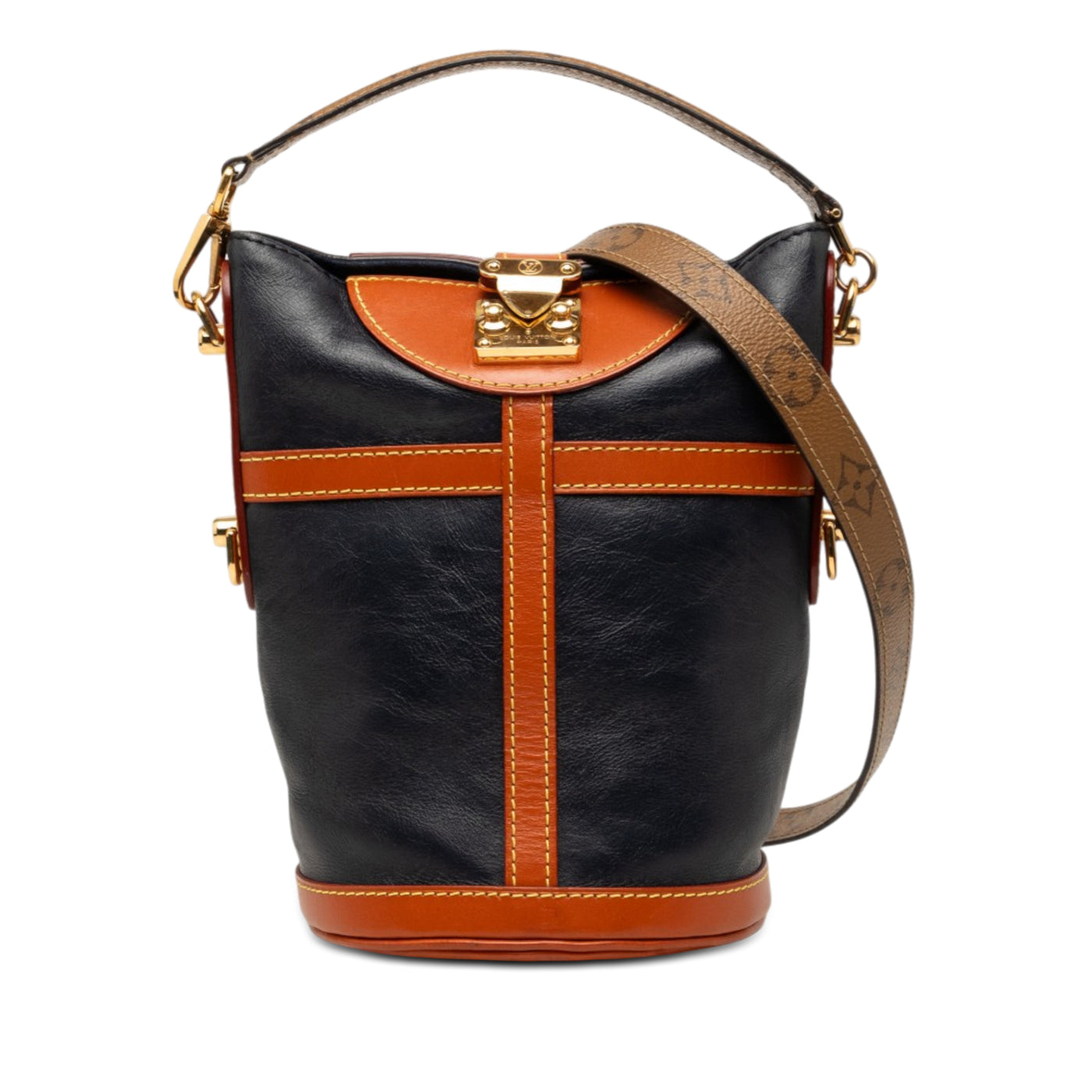 Calfskin and Monogram Reverse Duffle Bag - Image 1