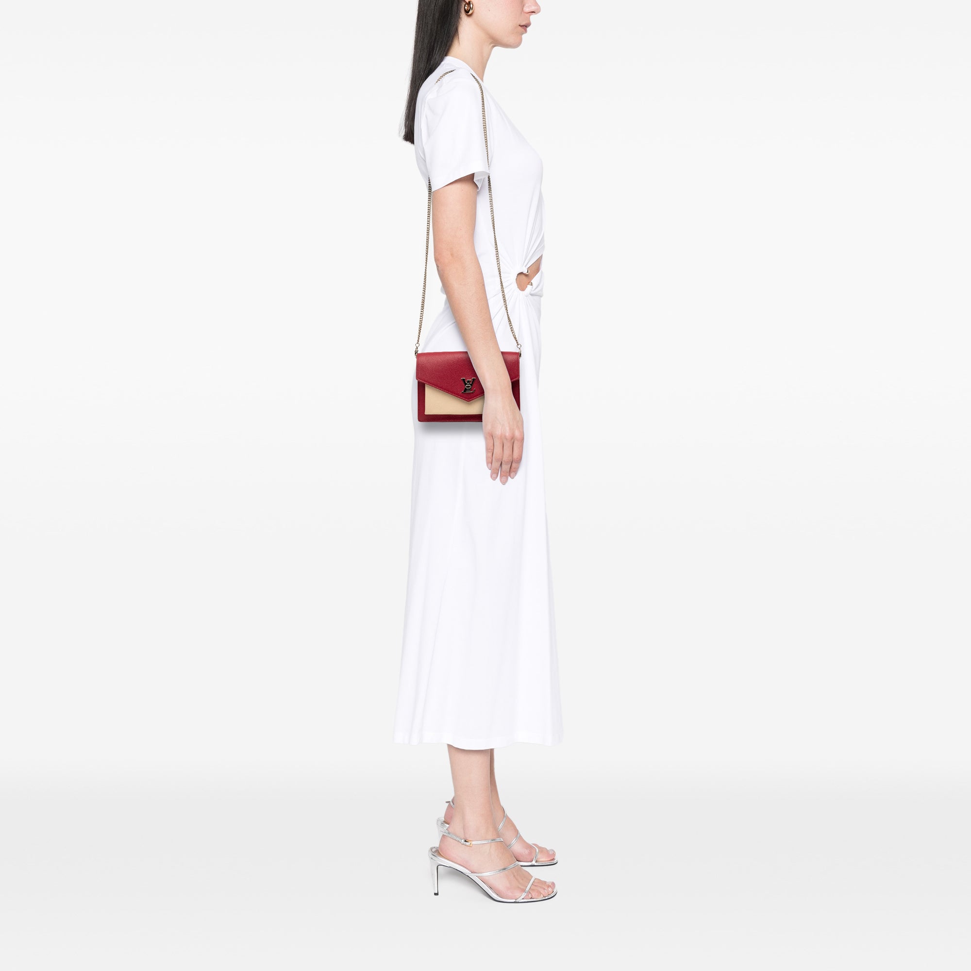 Bicolor Leather MyLockMe Chain Pochette - Image 7