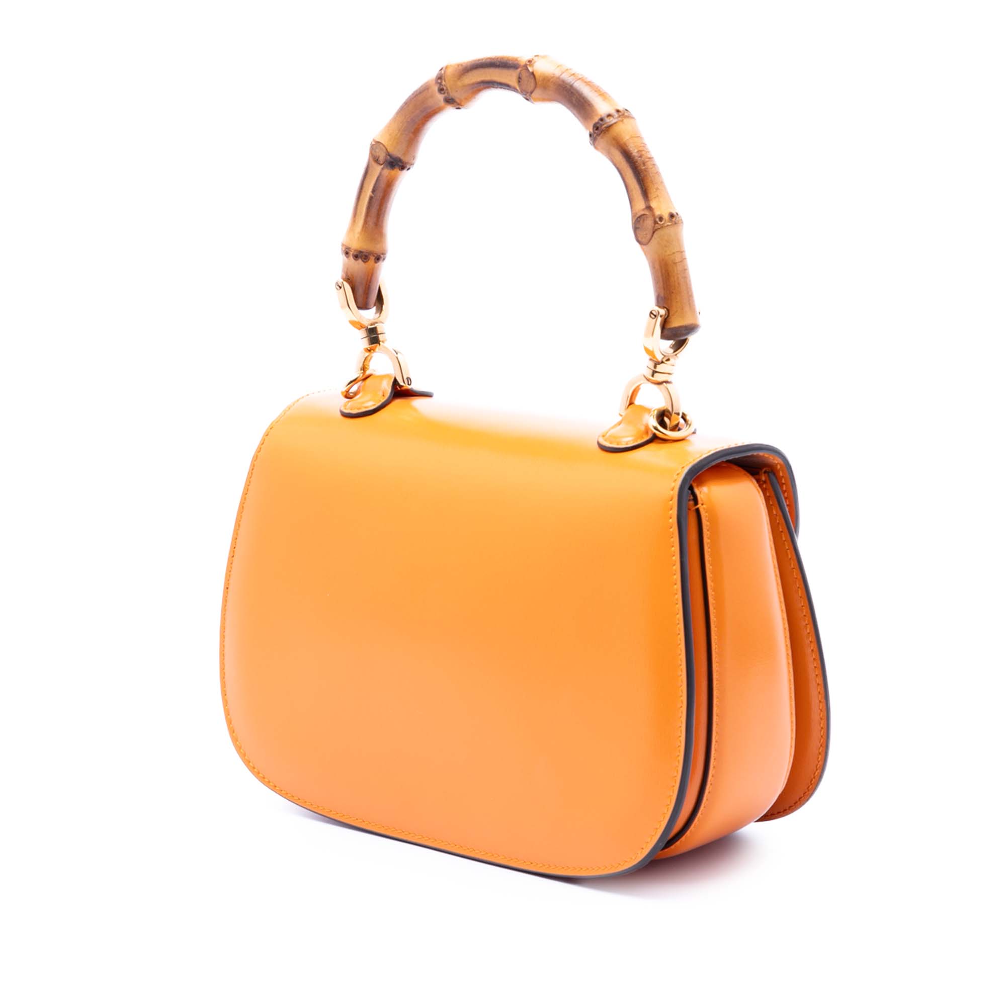 Small Calfskin Web Bamboo 1947 Top Handle Bag - Image 2