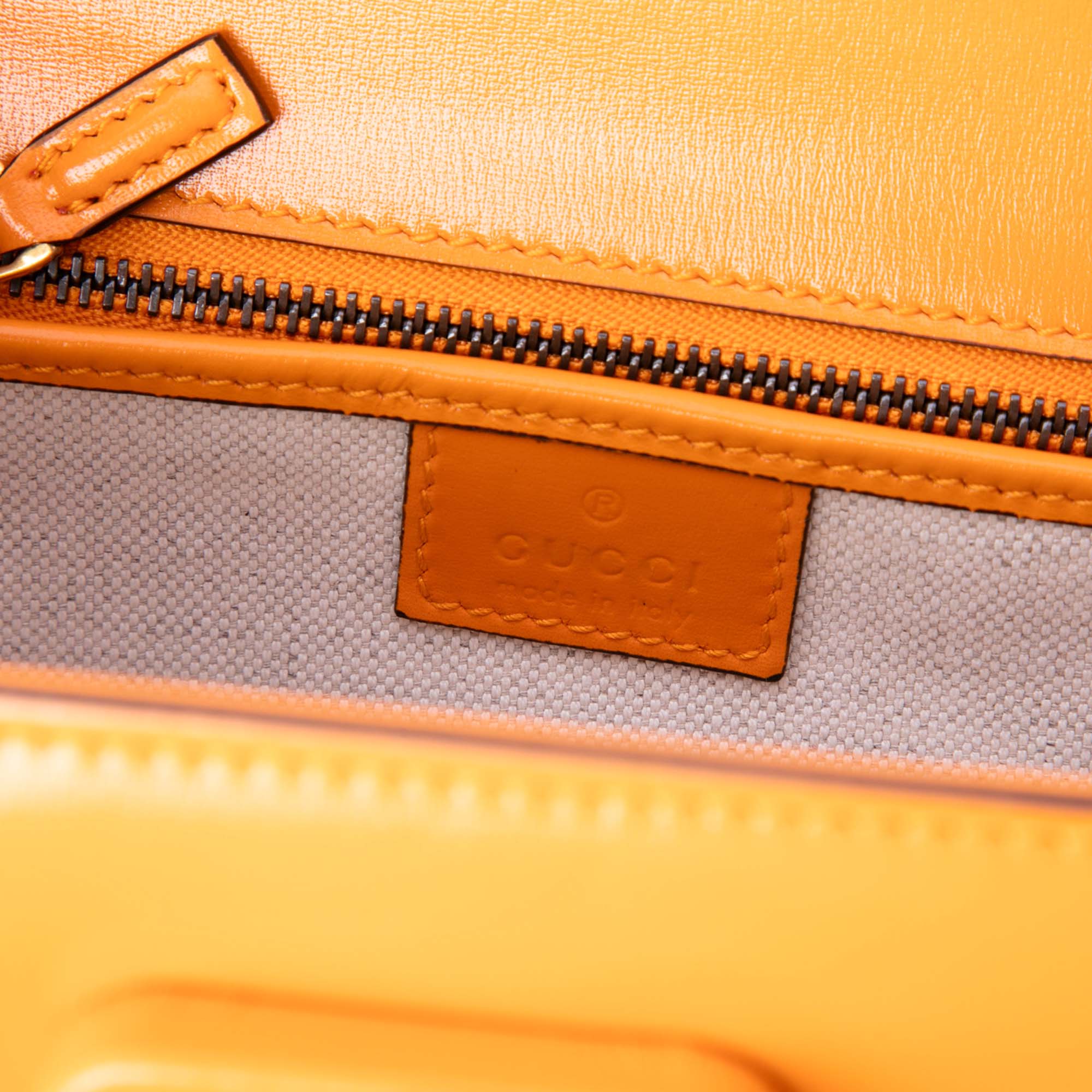 Small Calfskin Web Bamboo 1947 Top Handle Bag - Image 5