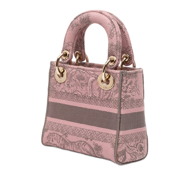 Mini Embroidered Canvas Toile De Jouy Lady D Lite - Image 2