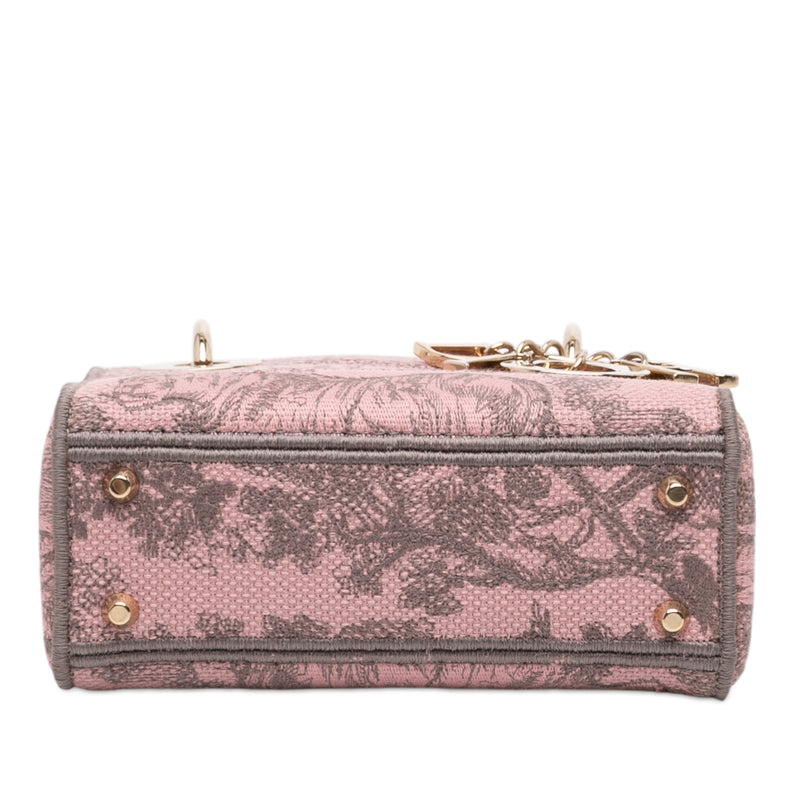 Mini Embroidered Canvas Toile De Jouy Lady D Lite - Image 3