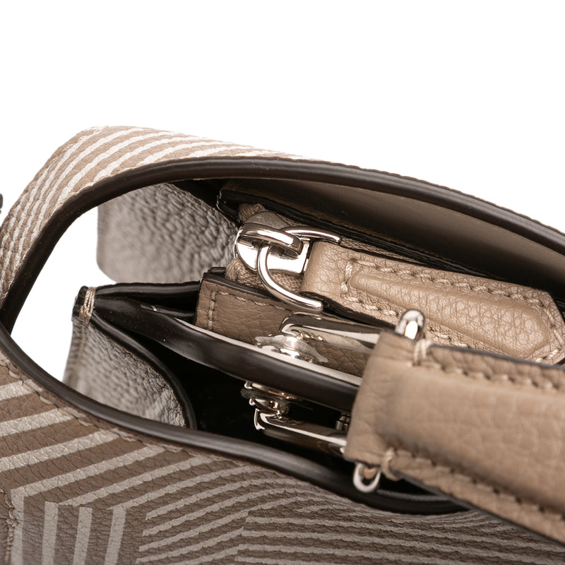 Small Zucca Leather Peekaboo ISeeU Satchel - Image 9