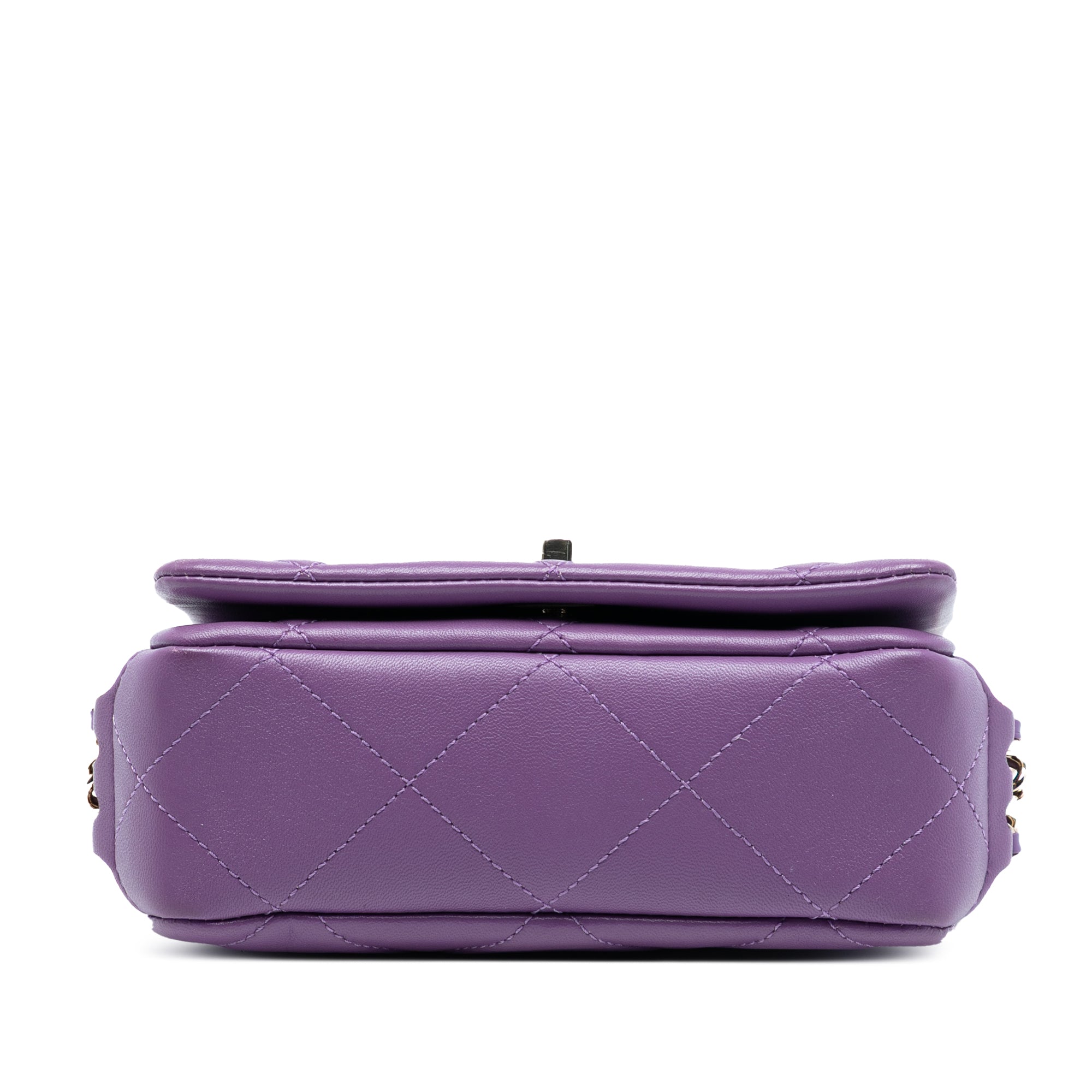 Mini Lambskin Triple Chain Full Flap - Image 3