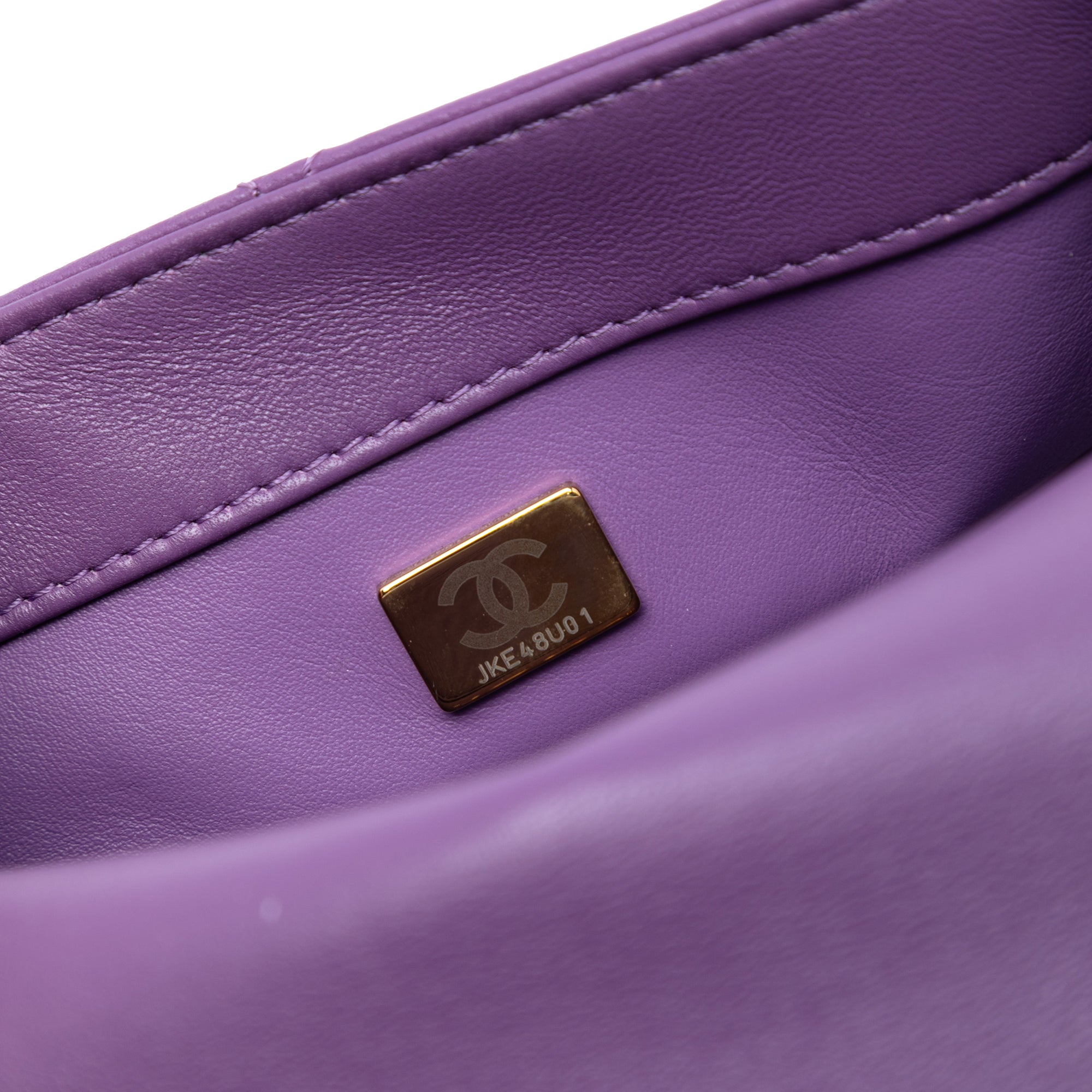 Mini Lambskin Triple Chain Full Flap - Image 6