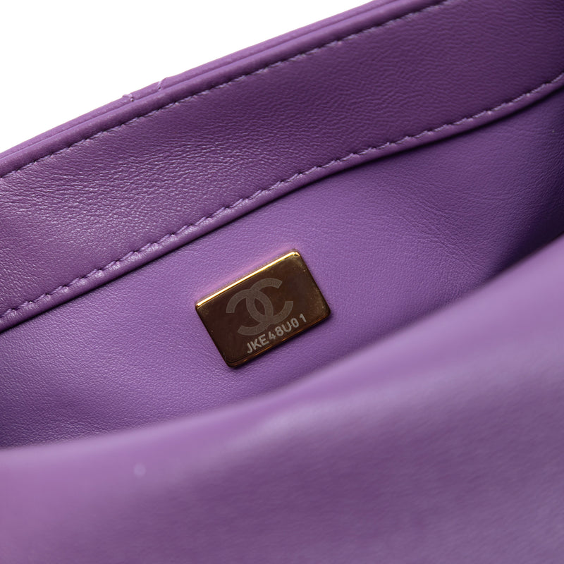 Mini Lambskin Triple Chain Full Flap - Image 6