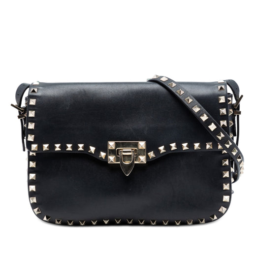 Small Leather Rockstud Flap Crossbody - Image 1