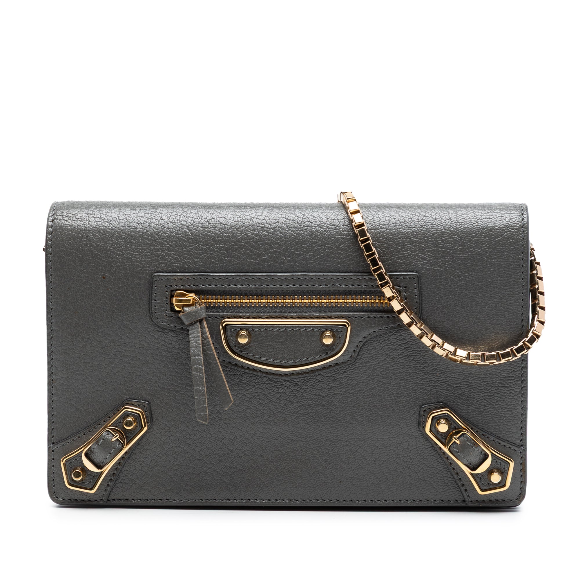 Chevre Motocross Metallic Edge Wallet on Chain - Image 1