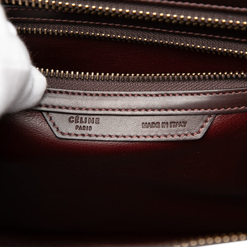 Micro Tricolor Leather Luggage Tote - Image 5