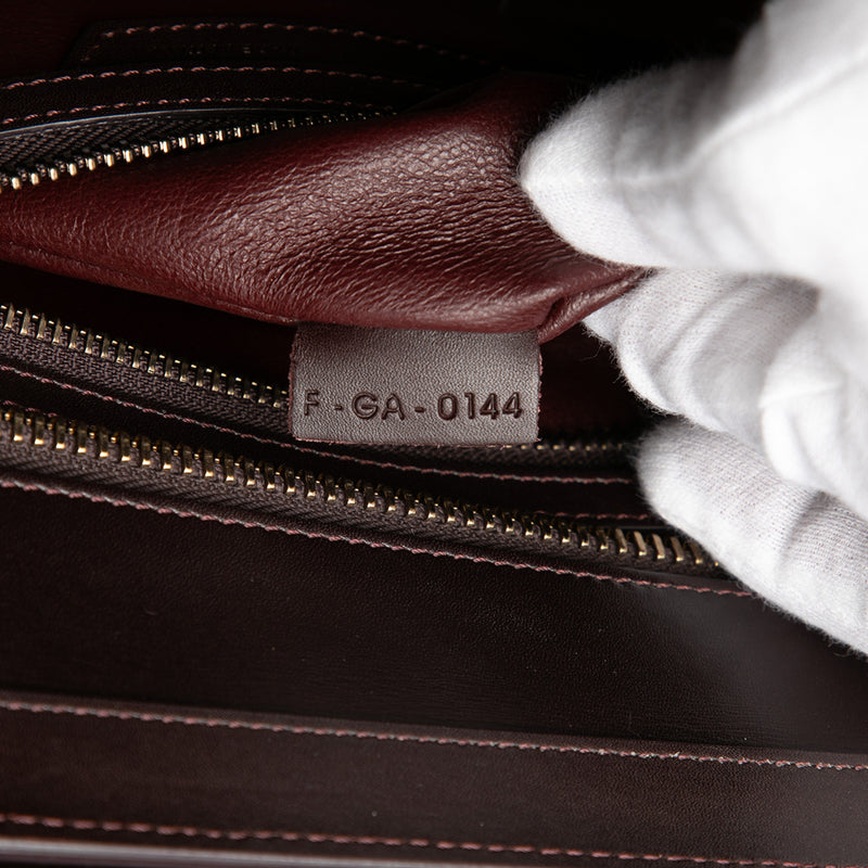 Micro Tricolor Leather Luggage Tote - Image 6