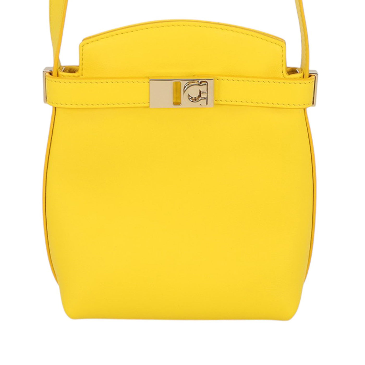 Leather Gancini Hug Phone Holder Crossbody - Image 1