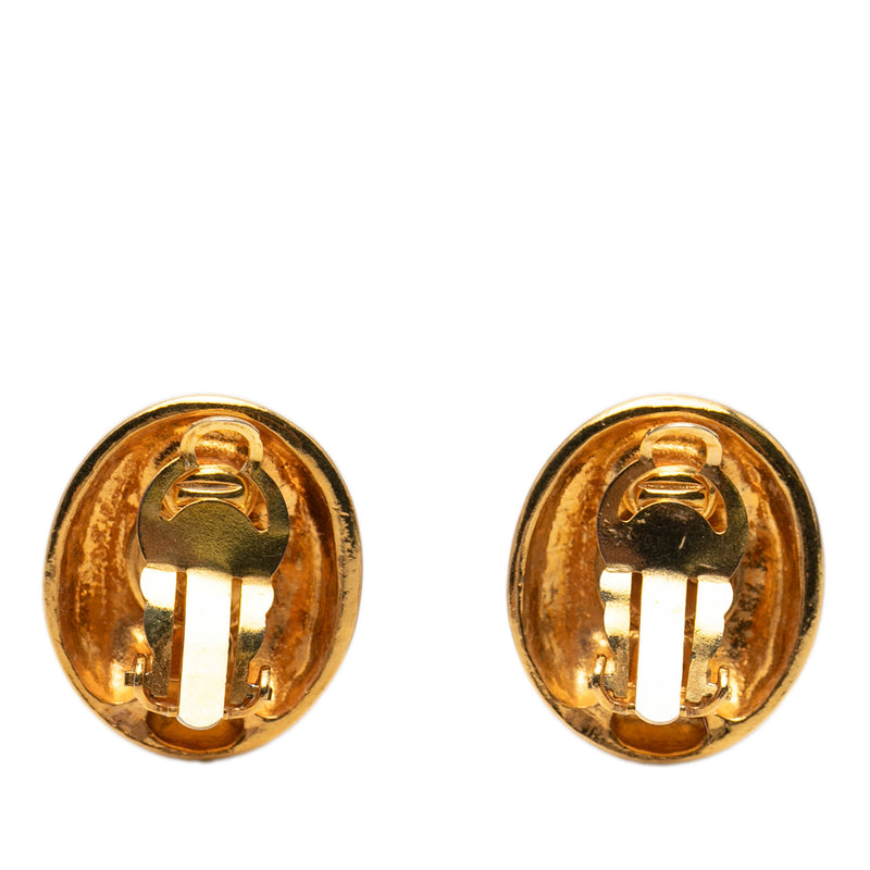 Gold Plated Mademoiselle Clip On Earrings - Image 2