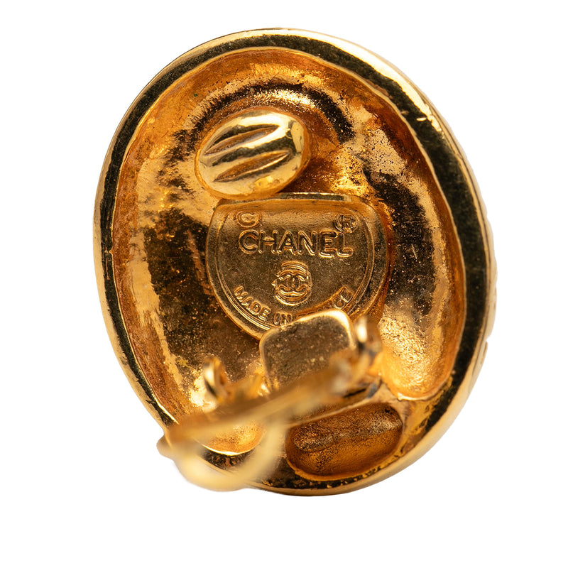 Gold Plated Mademoiselle Clip On Earrings - Image 3