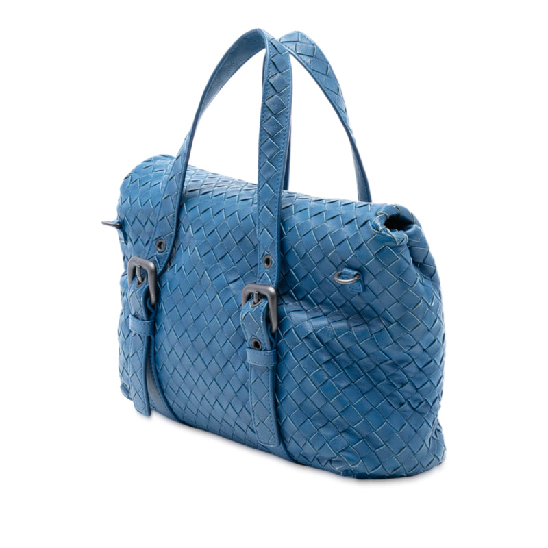 Nappa Intrecciato Flap Satchel - Image 2