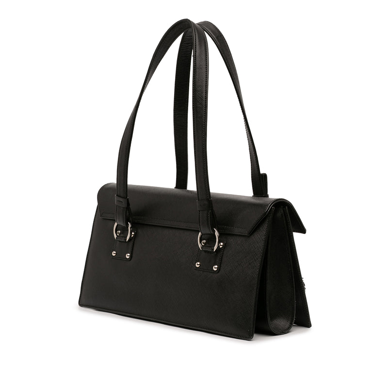 Leather Gancini Shoulder Bag - Image 2
