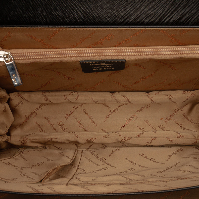 Leather Gancini Shoulder Bag - Image 4