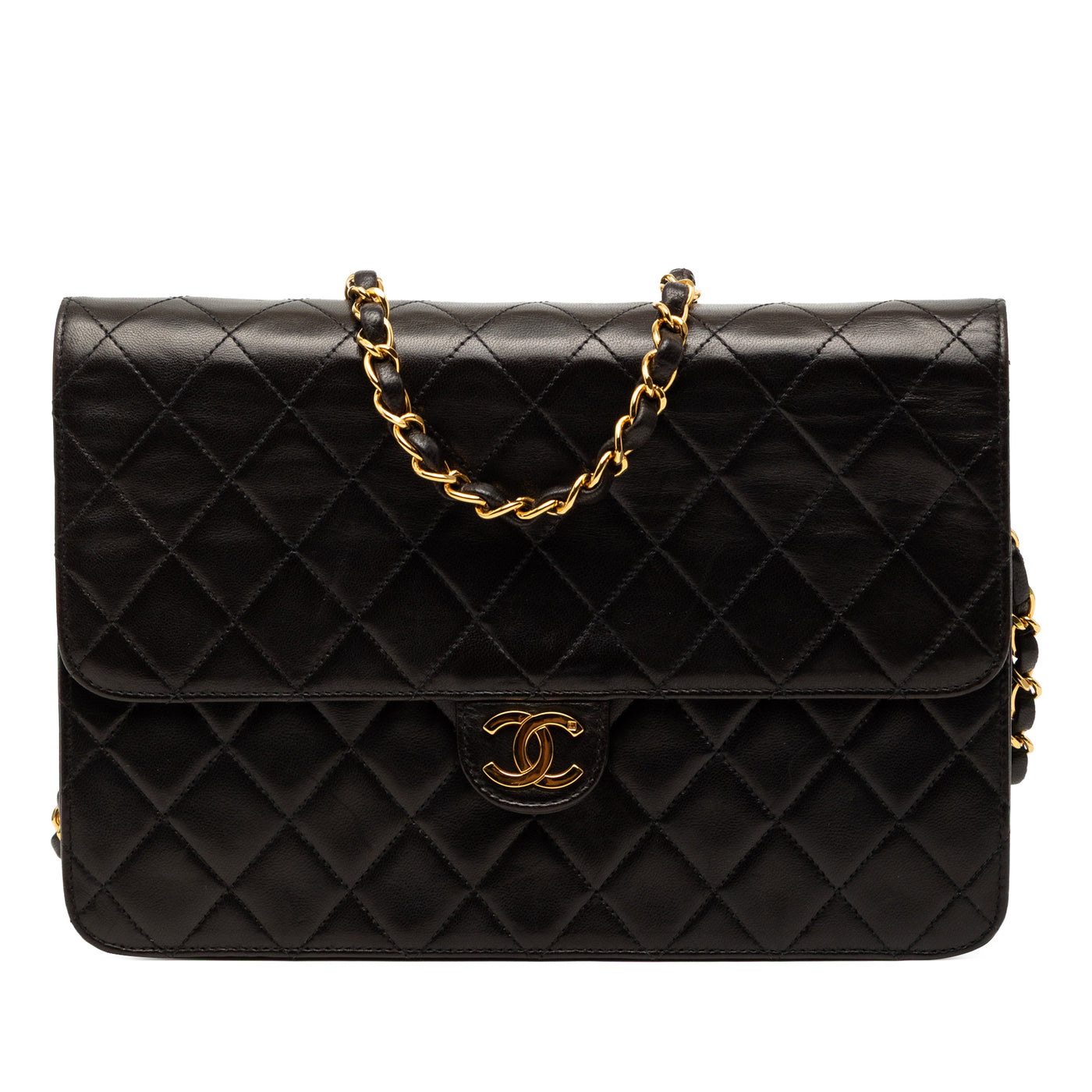 Medium CC Quilted Lambskin Single Flap - Image 1