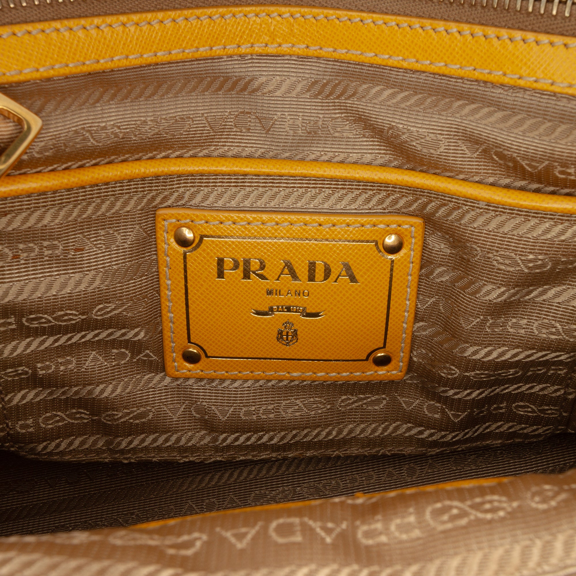 Saffiano Trimmed Canvas Canapa Logo Satchel - Image 5