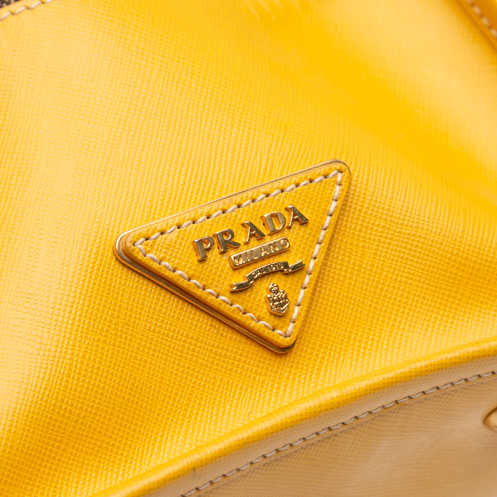 Saffiano Trimmed Canvas Canapa Logo Satchel - Image 7