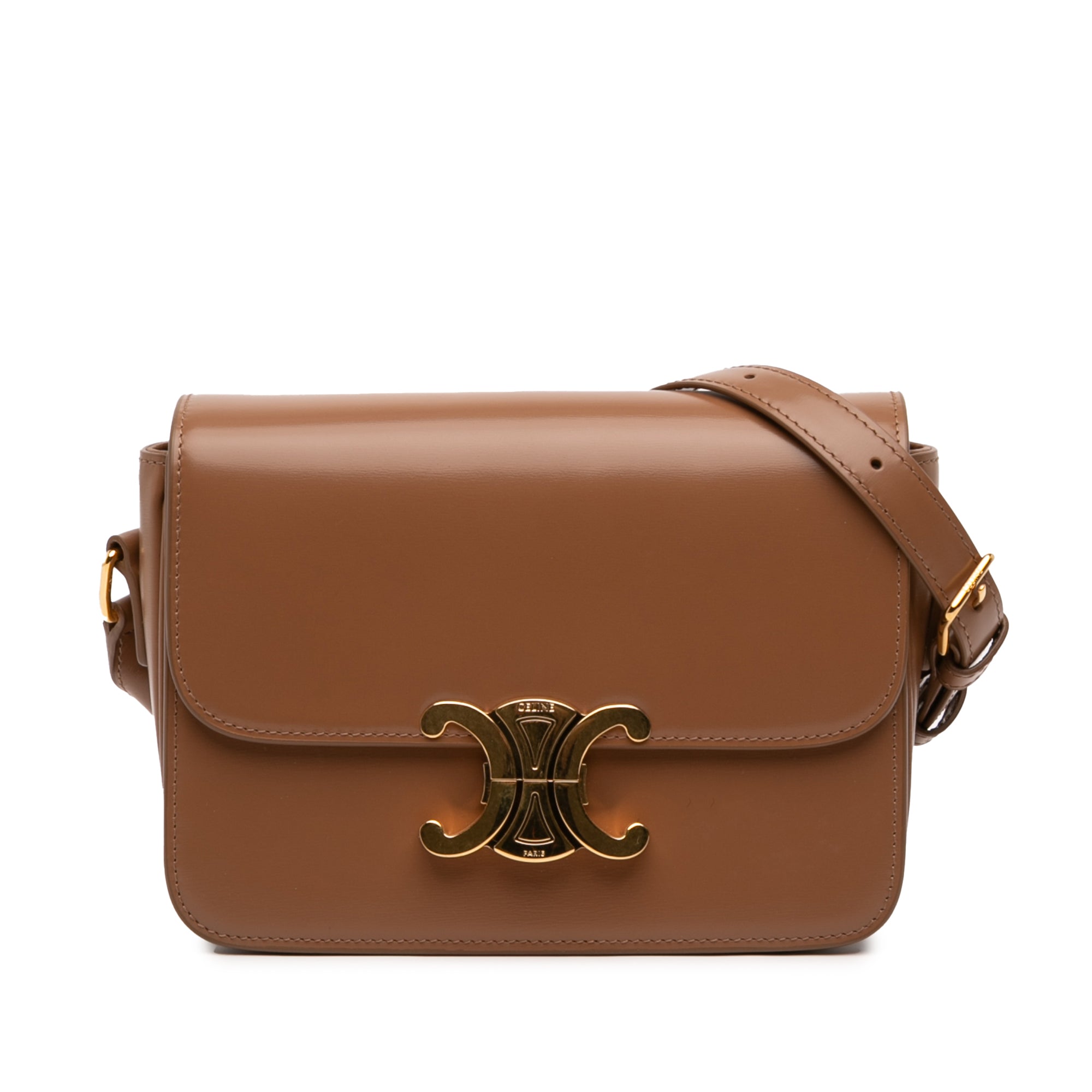 Teen Shiny Calfskin Triomphe Crossbody - Image 1