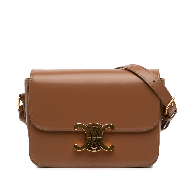 Teen Shiny Calfskin Triomphe Crossbody