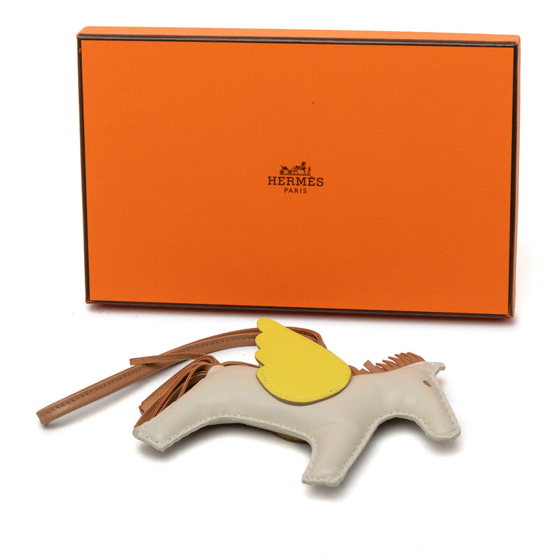 Milo Lambskin and Swift Grigri Rodeo Pegase Bag Charm MM - Image 5