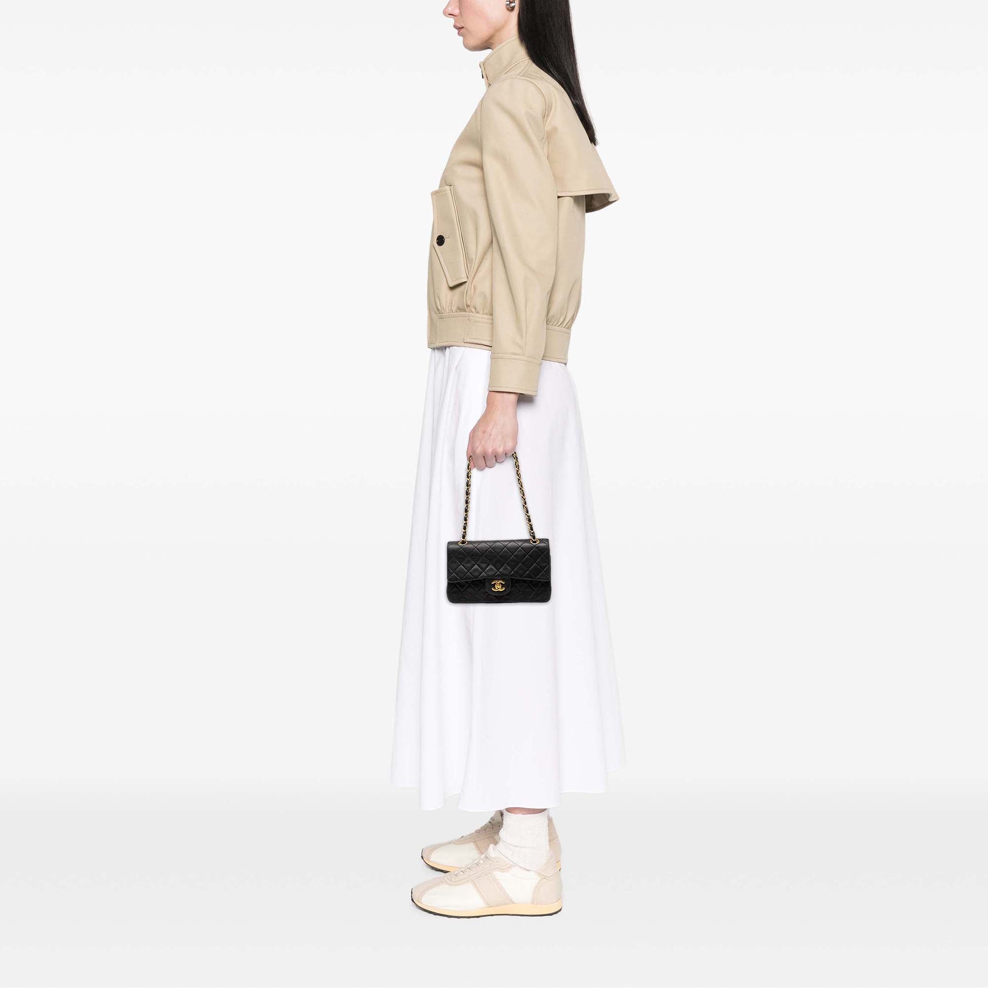 Small Classic Lambskin Double Flap - Image 7