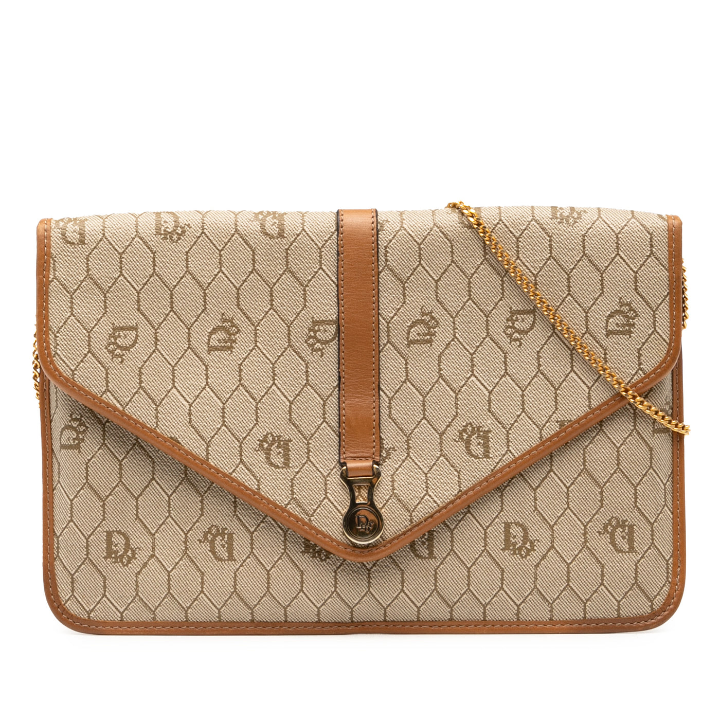Honeycomb Coated Canvas Chain Crossbody - Image 1