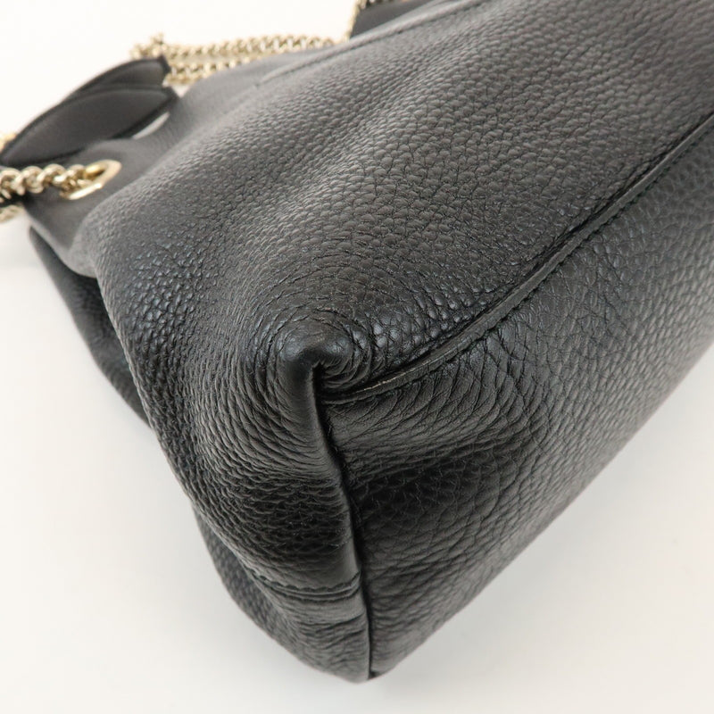 Gucci Soho Chain Strap Leather Black Bag