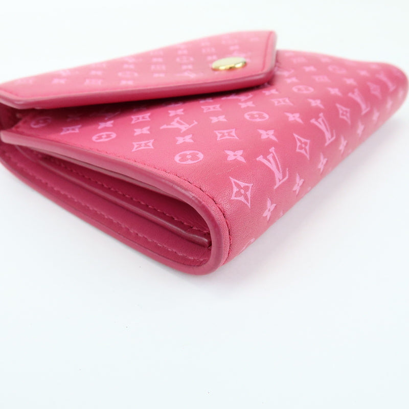 Louis Vuitton Victorine Nanogram Embossed Leather Pink Accessory