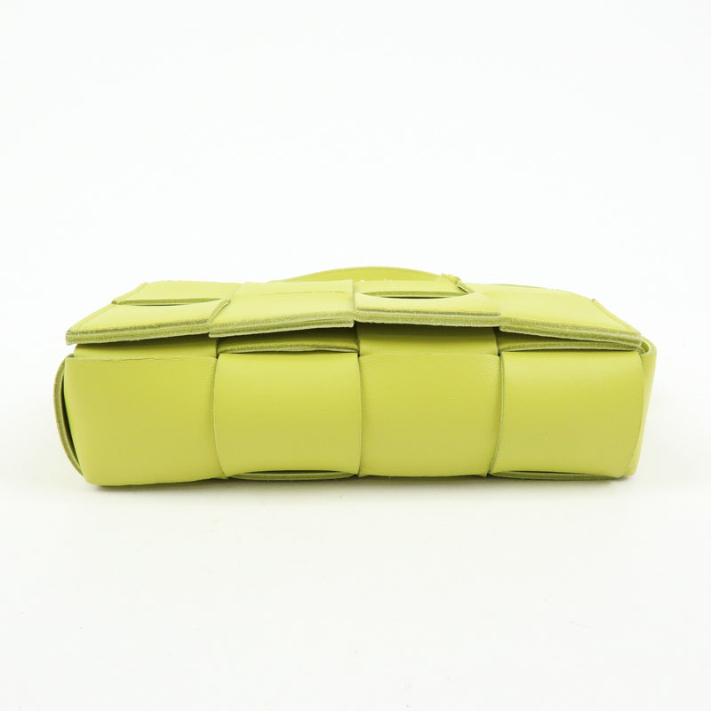 Bottega Veneta Cassette Belt Maxi Intrecciato Leather Green Bag